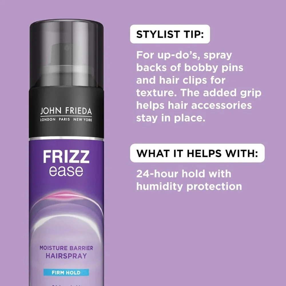 John Frieda Frizz Ease Moisture Barrier Firm Hold Hairspray 2 oz Travel